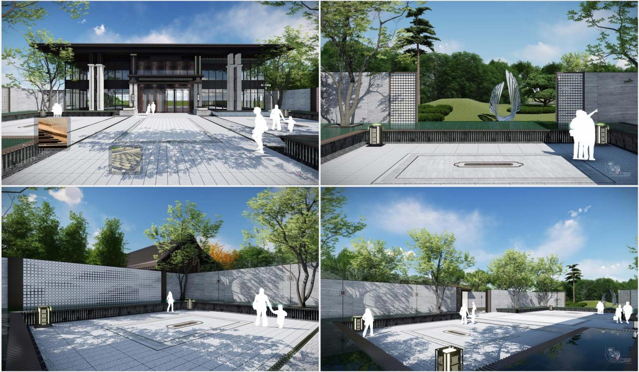 现代中式“礼悦东方”简约住宅景观方案设计