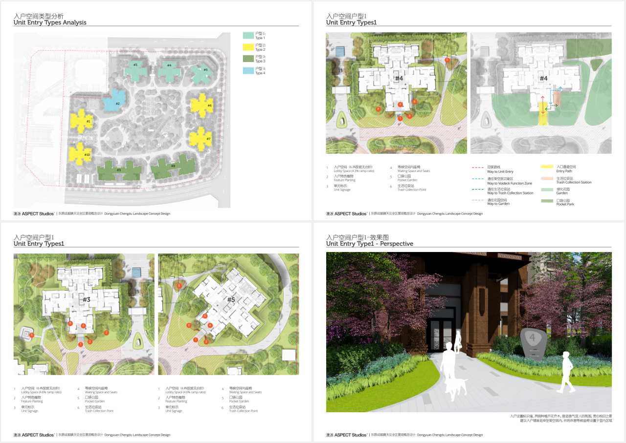现代简约公园式社区住宅景观方案