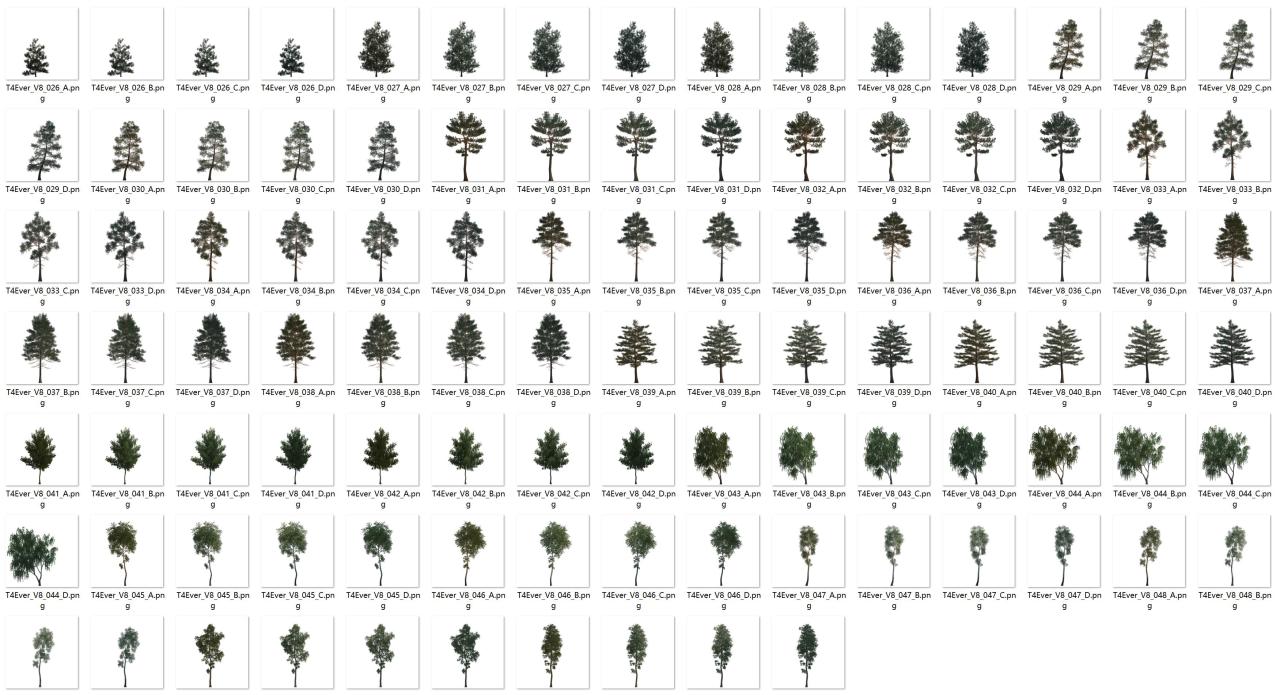 建筑景观园林效果图植物PSD分层素材源文件PS高清后期素材图片库